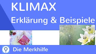 Klimax  Was ist eine Klimax  Erklärung amp Beispiele  Rhetorisches Stilmittel Figur [upl. by Brod]