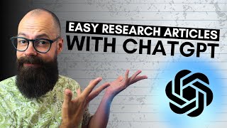 How to use ChatGPT to EASILY write research articles The Hidden Edge in Academia [upl. by Mclaughlin]