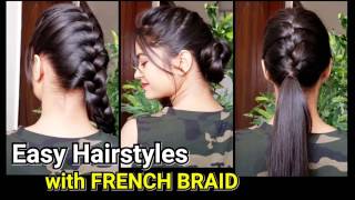 NEW HIGH PONYTAIL HAIRSTYLE FOR SCHOOL COLLEGE WORK PROM  LONG PONYTAIL  TRENDING HAIRSTYLES [upl. by Curren]