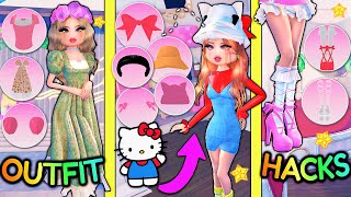 SUPER CUTE HACKS That Help Get 1ST PLACE 🏅 15 OUTFIT HACKS amp Ideas  ROBLOX Dress To Impress [upl. by Hujsak163]