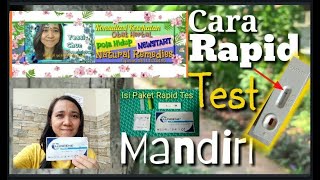 Cara Menggunakan Rapid Test merk Lungene secara mandiri [upl. by Enimrej564]