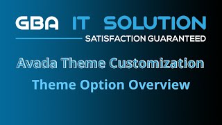 Avada theme install and basic Theme options Overview [upl. by Adnala262]