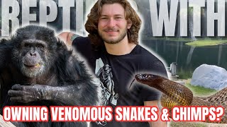 Inland Taipan Bite amp Chimp Crazy with Chandlers Wild Life  Reptiles With Podcast [upl. by Eynenihc]