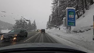 Pass crossing in winter 2  Audi S3  Julierpass [upl. by Ynattyrb]