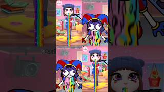 Singing with the lights in the mouth 👄🤩 mytalkingangela2 shorts trending viral fyp fun gaming [upl. by Maxma]