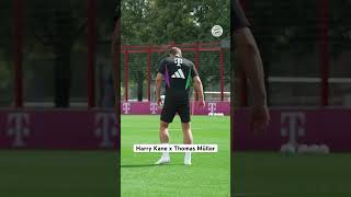 Harry Kane gets to know Thomas Müller 😃 [upl. by Hnirt]