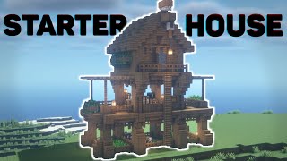 EASY Spruce Minecraft House  Starter Build Tutorial [upl. by Sitruc]