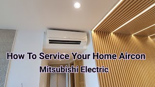 How to clean your Mitsubishi starmex aircon  wallmounted [upl. by Aidua]