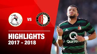 7 goals 6 doelpuntenmakers  Highlights Sparta Rotterdam  Feyenoord  Eredivisie 20172018 [upl. by Lrad]