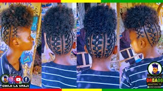 JIFUNZE JINSI YA KUSUKA MITINDO YA NYWELE ZA UZI  How To Do African Wool Hair Style Threadhair [upl. by Rance]