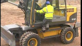 Wheeled Excavator Mobility  Compact Chronicles Episode 2 [upl. by Annadroj]