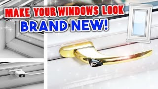 How to clean UPVC windows  PLUS Seal amp Handle Replacement  Easy DIY [upl. by Nilek269]