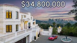 Inside an Iconic Los Angeles Estate with Insane City Views [upl. by Pauiie]