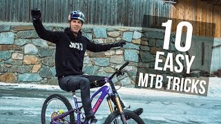 10 Easy MTB Tricks with Fabio Wibmer [upl. by Aihk]