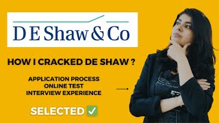 DE Shaw amp Co Interview Experience  Off Campus  Offer  Application Tips [upl. by Mavilia]