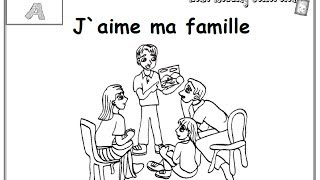 Jaime ma famille  une histoire en français [upl. by Hilel]