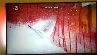 Kitzbühl fall Aksel Lund Svindal 2016 [upl. by Drobman108]