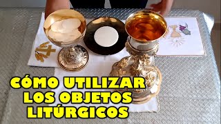 ¿Cómo se utilizan los objetos litúrgicos dentro de la misa  ¿Cómo acolitar  Formación litúrgica [upl. by Eidualc935]