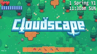 Cloudscape Solo Indie Game Dev Log 1  Introduction and play through [upl. by Yetsirhc]