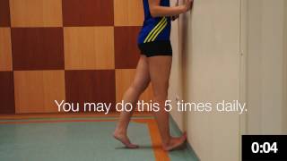 NUH Physiotherapy  Gastrocnemius Stretch [upl. by Chor869]