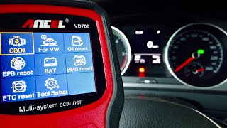 Ancel VD700 VW diagnostic scanner review [upl. by Yltneb]