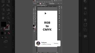 RGB to CMYK illustrator shortvideo [upl. by Catrina]