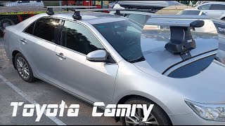 Roof rack bar THULE Toyota Camry Crossbars Installation [upl. by Prescott]