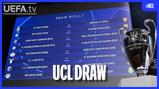 UEFA Champions League Round of 16 Draw [upl. by Eema]