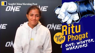 Ritu Phogat says quotIll come back strongerquot  ONE Championship postfight interview  SCMP MMA [upl. by Mackay321]