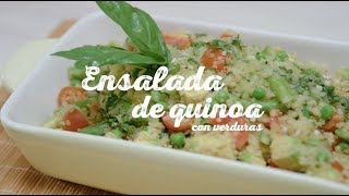 ¿Cómo preparar una Ensalada de quinoa con verduras [upl. by Ddot128]