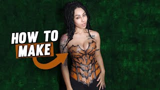 DIY Female Leather Breastplate  Prince Armory Fantasy Armor [upl. by Holub]