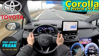 2024 Toyota Corolla Touring Sports 18 Hybrid 140 PS TOP SPEED AUTOBAHN DRIVE POV [upl. by Bently606]