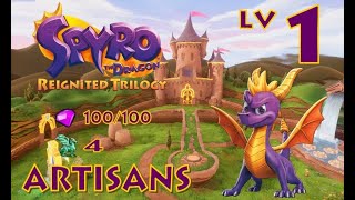 Spyro the Dragon  Level 1 Artisans Reignited Trilogy [upl. by Roderigo]