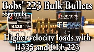 Bobs 223 Bulk Bullets  higher velocity this time [upl. by Cirtemed]