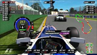 rFactor F1 2011 DRS KERS in USE Australia Q3 Driver Virtual Eder Belone [upl. by Ahsinauj]