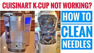 Cuisinart Premium Single Serve Coffeemaker HOW TO FIX NOT WORKING HOW TO CLEAN NEEDLES SS10 [upl. by Aisena]