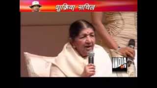 Lata Mangeshkar praises Sachin Tendulkar calls him his son [upl. by Herm882]