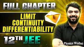 Limit Continuity Differentiability FULL CHAPTER  Class 12th Maths  Lakshya JEE [upl. by Emilie]