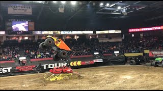 Toughest Monster Truck Tour at the Covelli Center  Dirt Crew Winning Freestyle Part 1 [upl. by Tierell911]