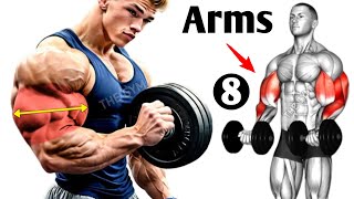 8 Best Arms Workout At Gym  Biceps And Triceps [upl. by Crowe]