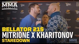 Bellator 215 Matt Mitrione vs Sergei Kharitonov Media Day Staredown  MMA Fighting [upl. by Legna]