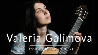 Valeria Galimova  Classical Guitar Concert  Bach Barrios amp Kiselev [upl. by Arlina]