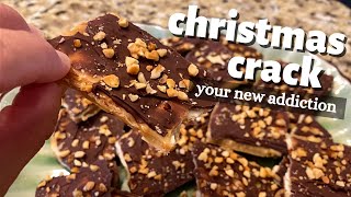 CHRISTMAS CRACK  SALTINE CRACKER TOFFEE [upl. by Adeuga]