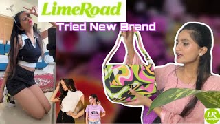 I Tried New Brand😍  Try On Haul limeroad [upl. by Lalad]