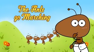 The Ants Go Marching One by One  Ants Song with Lyrics  Nursery Rhymes for Kids by Luke amp Mary [upl. by Fattal336]