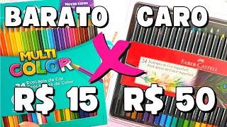 LÁPIS de COR CARO x BARATO  FaberCastell SuperSoft X MultiColor [upl. by Nnahsal]