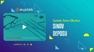 Eyotek  Sınav Okuma  Sınav Deposu [upl. by Denby]