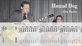 Hound Dog  Elvis Presley  Guitar Tab [upl. by Eibo]