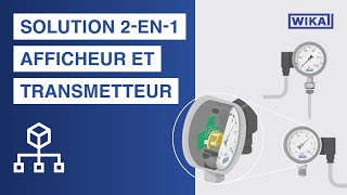 Solution 2en1  manomètre et thermomètre avec signal de sortie [upl. by Yelnahs]