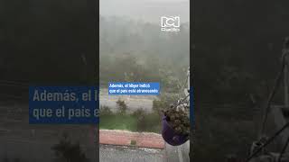 Así fue la granizada en bogota [upl. by Okier72]